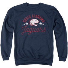 University of South Alabama Adult Crewneck Sweatshirt Jaguars, Navy, S-3XL