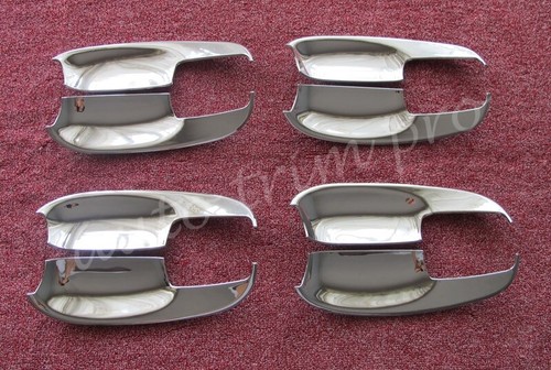 Chrome Trim Door Handle Bowls Cover Molding Fit For Forester XV / XV Crosstrek - Foto 3 di 5