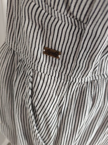 Superdry Jayde Tie Front Midi Striped Summer Dress Size 14 - Picture 8 of 8