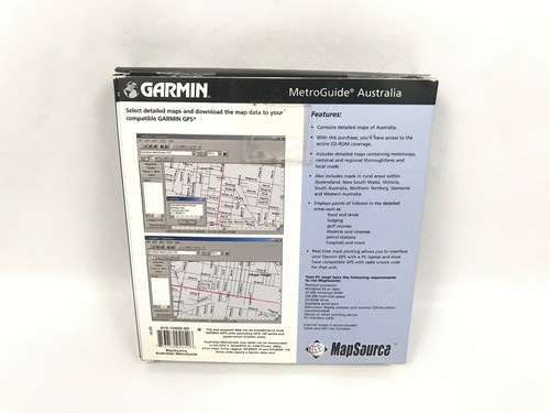 Garmin MapSource MetroGuide Australia v.4.00 eTrex Vista Legend GPSMAP 76 176 - Picture 2 of 5
