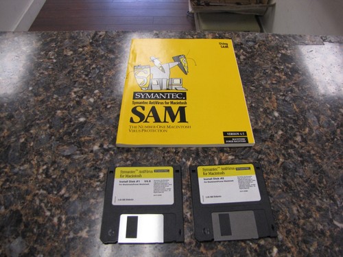 Symantec SAM Version 4.5 Antivirus Software 3.5" Disks For Macintosh - ME25