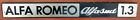 Alfa Romeo Alfasud 1.3 Rear Trunk Logo Strip Can Be Modified for Other Alfas