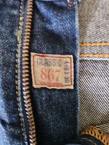 Polo Ralph Lauren 867 Mens 44x29 Big Blue Dark Wash Denim Classic Fit - Picture 10 of 10