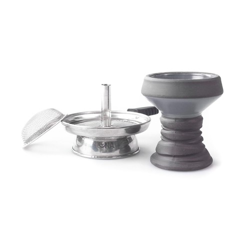 Luna Hookah Praedo 2.0 Shisha Wasserpfeife Aluminium Komplett Set Grau - Bild 5 von 5