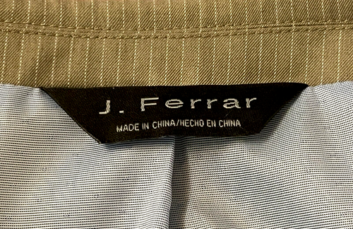 J. Ferrar Men's Size 42 S Premium Quality Wear Suit Blazer Jacket Striped - Picture 8 of 8