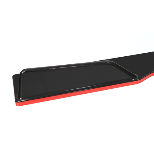 For Honda Civic Type R Gloss Black w/Red Trim 78.7" Side Skirts Extensions Lips - Picture 10 of 12