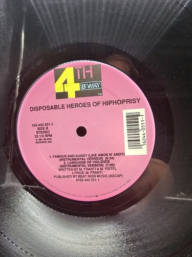 The Disposable Heroes Of Hiphoprisy - Language Of Violence (12" Vinyl) Chapter 2 - Picture 5 of 7