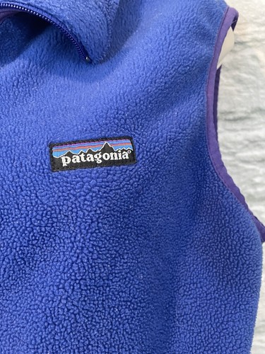 Vintage Patagonia Blue Colorblock PEF Windblock Fleece Laufweste Damen Gr. M - Bild 8 von 10