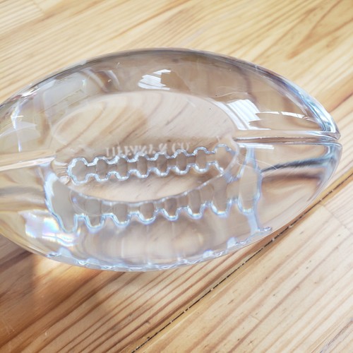 Tiffany & Co. Bleikristallglas Fußball Briefbeschwerer Kunstglas - Bild 5 von 7