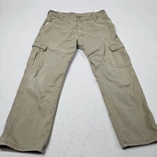 Vintage Wrangler Cargo Pants 36x30 (Tag Unreadable) Beige Chore Work READ DESC