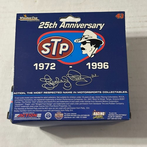 NASCAR Bobby Hamilton #43 STP Petty 25th Anniversary Pontiac 96 1/64 Action - Bild 2 von 4