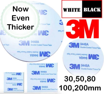 3M Double Sided Sticky Pads Tape Strong Self-Adhesive Smoke Alarms Carbon Monoxide