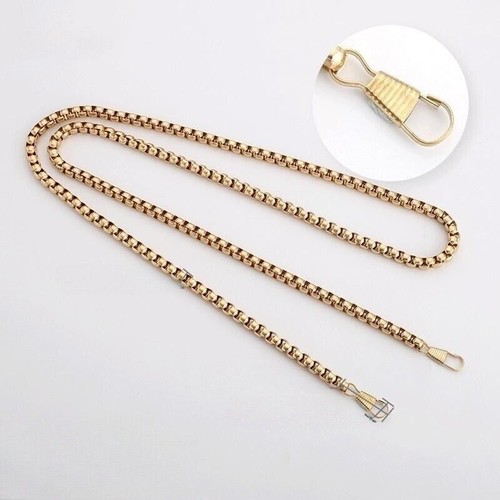 Handle Shoulder Replacement Purse Metal Chain Crossbody Handbag Bag Chain Strap - Picture 4 of 9