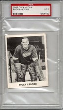 1965 Coca-Cola Roger Crozier PSA 3 Chicago Blackhawks 