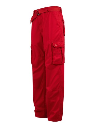 Men's Essential Trousers Multi Pockets Washed Twill Work Cargo Pants 41342EY - Picture 39 of 57