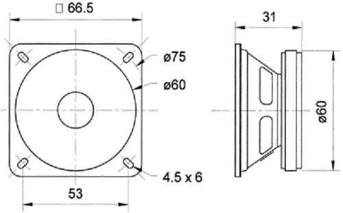 VISATON FRS 7 8 Ohm 6,5 cm (2,5") Breitbandlautsprecher 15 Watt 070173-0001 - Picture 4 of 5