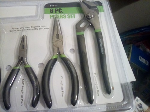 NEW (Open Box) Pittsburgh 5pc Pliers Set FREE SHIPPING - Picture 3 of 3