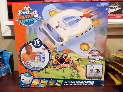 NEW Octonauts Playset Above And Beyond Octoray Transforming Headquarters Playset