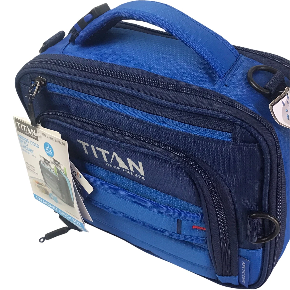 Titan by Arctic Zone™ Fridge Cold Expandable Lunch Bag with 2 Ice Walls