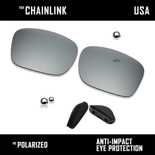 Anti Scratch Polarized Replacement&Rubber Kits Lens for-Oakley Chainlink OO9247 - Picture 6 of 10