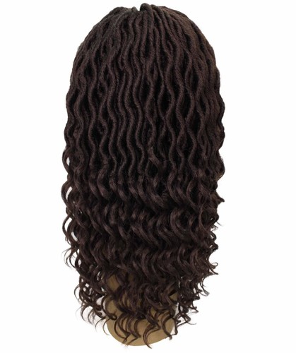 LUXLUXE Andrea 4x4 Curly Long 4X4 Hand Tied Lace Braid Wig - BLT-0124-L22-4 - Picture 4 of 14