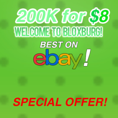 Roblox Bloxburg Money 200k For 8 Best On Ebay Ebay - how to make a sign on roblox bloxburg