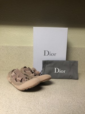 dior academy lace up ballerina