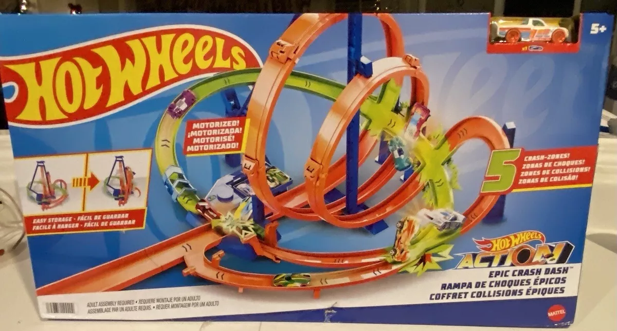 Hot Wheels Epic Crash Dash Motorized Play Set