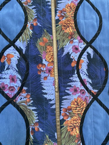 Koos of Course Reversible Jacket Raincoat Blue Floral Size 3XL - Picture 4 of 15