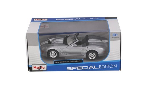 Shelby Series One® Convertibile 1999, scala 1/24 modellino auto pressofusa argento 31277 - Foto 5 di 6