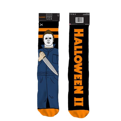 ODD SOX Men's Crew Socks - Michael Myers (Halloween II)-(UK 6-12 |EU 40-46) - Picture 1 of 4