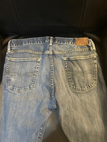 Pantalones de mezclilla rectos relajados para hombre 32x30 azul Polo Ralph Lauren The Hampton - Imagen 7 de 18