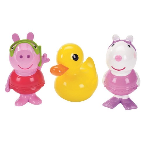 Fisher-Price Peppa Pig Suzy Schaf Ente Bad Squirters Figuren 3" groß Neu - Bild 2 von 4