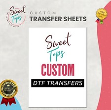 Full Colour Custom DTF Print • Ready to Press DTF Prints