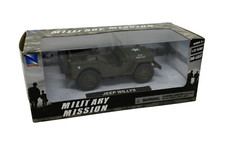 1:32 Scale WWII Army Willys Jeep Olive Drab Green Die Cast