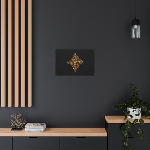 3D Gold Diamonds Playing Card Canvas Wall Art for Home Decor Ready-to-Hang - Picture 8 of 24