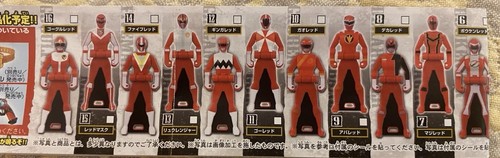 BANDAI Gachapon Ranger Key Series 10set Power Rangers Super Megaforce Gokaiger - Afbeelding 2 van 6
