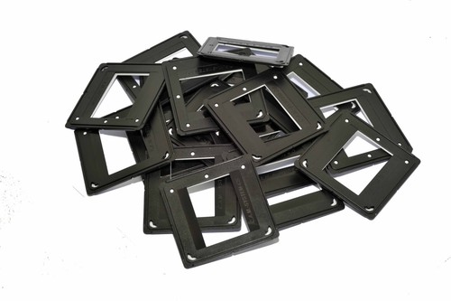 10 X Glassless Diapositive Supports 5x5/24x36 à Charnière 35mm Csii Supports - Picture 3 of 4