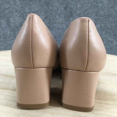 Easy Spirit Heels Womens 8.5 M Nolene Casual Slip On Pumps Beige Faux Leather - Picture 13 of 22