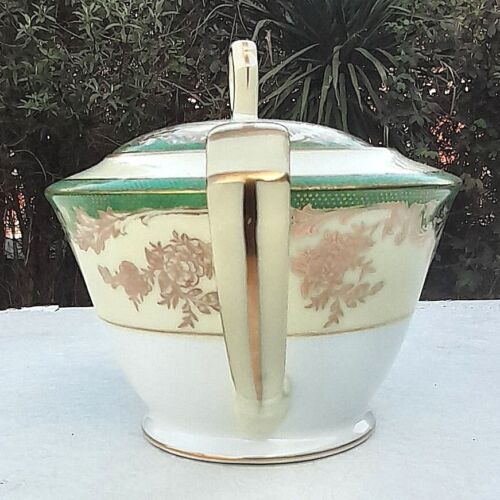 VINTAGE NORITAKE PORCELAIN TEAPOT - PATTERN UNKNOWN - PERFECT CONDITION - Picture 3 of 9