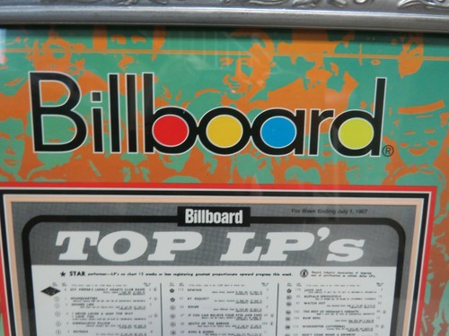 FRAMED BILLBOARD TOP LP'S WEEK OF JULY 1, 1967 SGT. PEPPERS LONELY HEARTS CLUB . - Picture 6 of 10