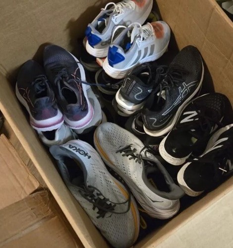 Lot 10 Pairs Of Athletic Shoes Bulk Wholesale Reseller Hoka Brooks Nike Saucony - Picture 3 of 5