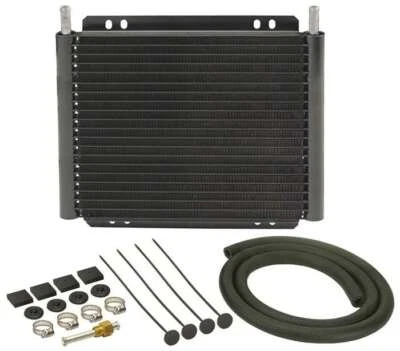 American Volt 15-Row Transmission Oil Cooler Kit – With Fan, 6AN Adapters, 180°F Thermostat Switch