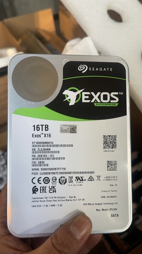 Seagate EXOS X16 ST16000NM001G 16TB 256MB 7200rpm 3.5" SATA 6Gb/s Enterprise HDD
