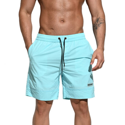 Pantalones cortos de tabla suelta DESMIIT para hombre Qucik secos deportes gimnasio baúles relajantes 5115 - Imagen 3 de 17