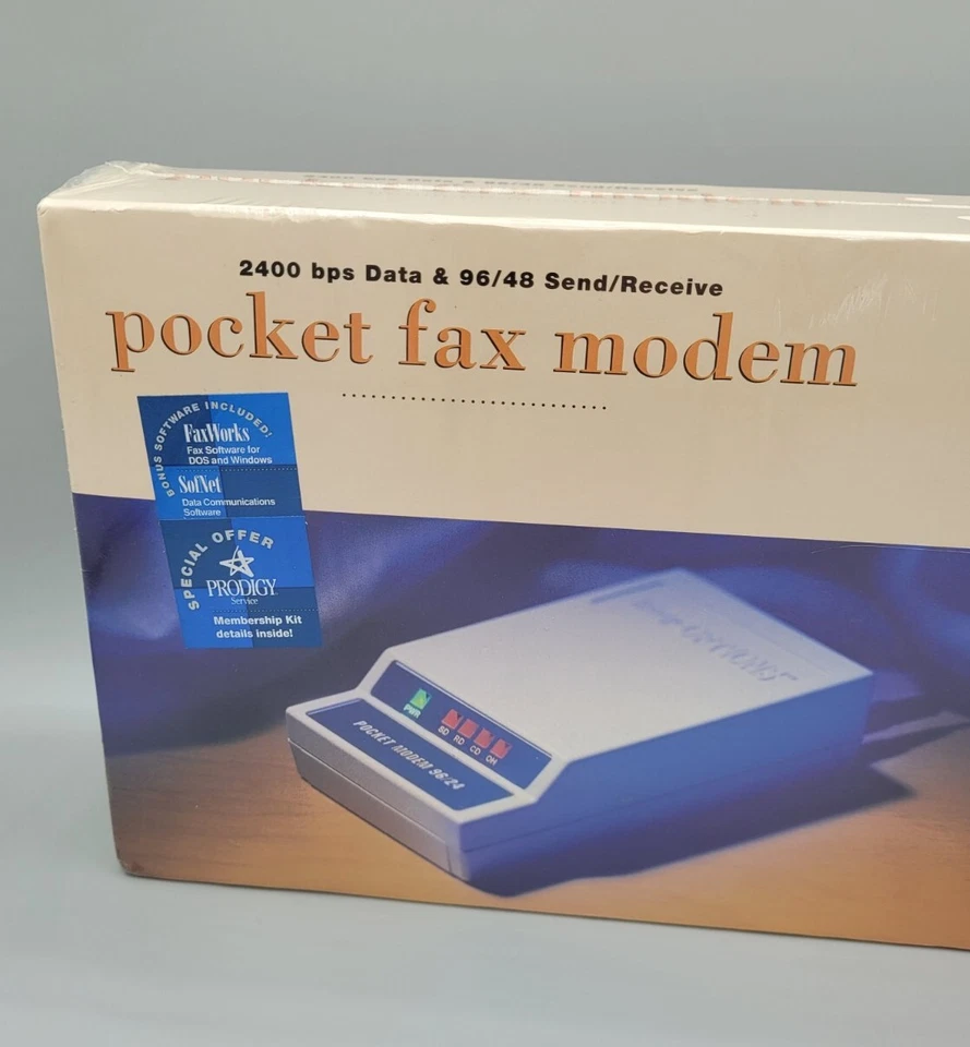Vintage IBM Easy Options Pocket Fax Modem 2400 bps Data MOD533 NEW SEALED  - Image 2 of 4