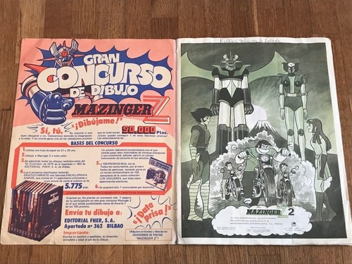 Album figurine Fher MAZINGA Z 2 1978 COMPLETE - 2 sticker card robot mazinger - Foto 2 di 11