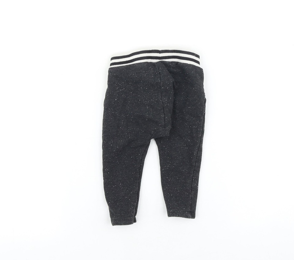 Nutmeg Baby Grey 100 Cotton Jogger Trousers Size 36 Months Tie eBay