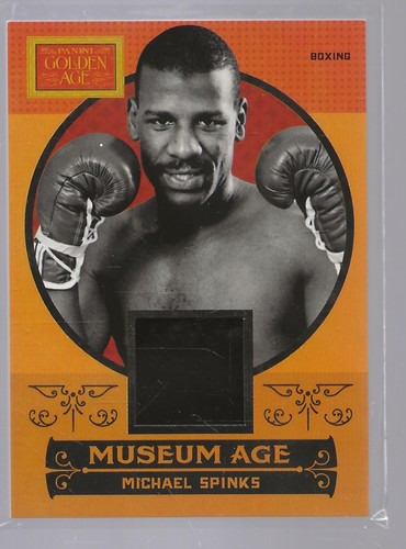 2014 Panini Golden Age Michael Spinks Museum Age Relic #7 Boxing GOLD MEDAL - Picture 1 of 2