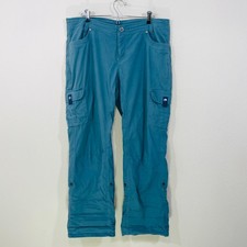 KUHL Splash Roll Up Pants Womens 16 Short Teal Cargo 6065 Hiking Trail Outdoor